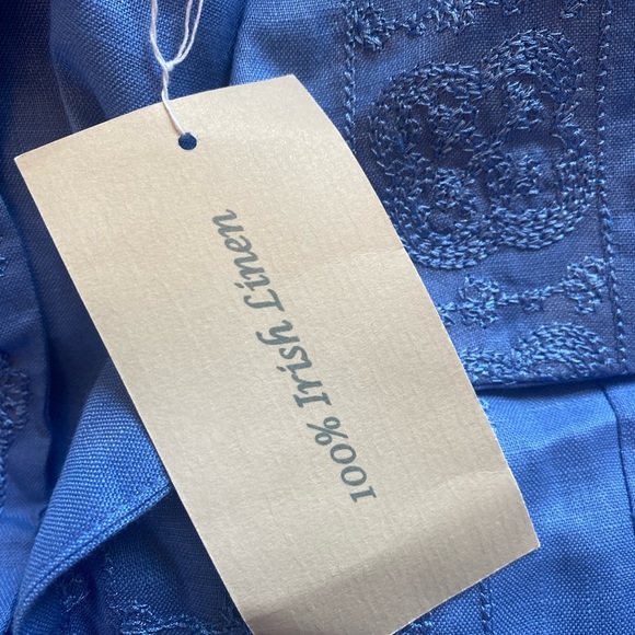 Irish Linen Edward Woman sleeveless blouse - Picture 8 of 12